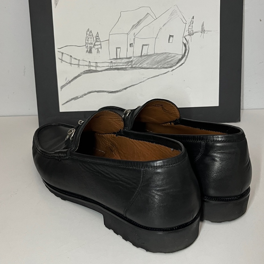 Magnanni Horse Bit Loafers (Black) Men Size 10.5 - Picture 5 of 14